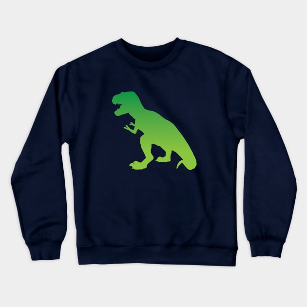 Green T-Rex Crewneck Sweatshirt by gennarmstrong